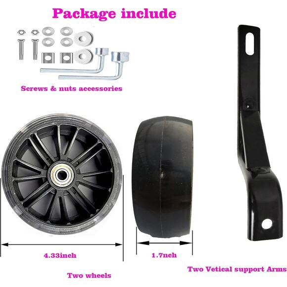 Gugou Flash Training Wheels for 12 14 16 18 20 Inch Bike,Bicycle Training Wheels - Picture 3 of 4